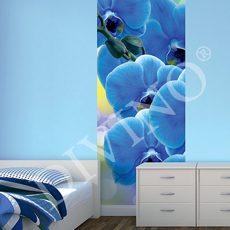 Фотообои Орхидея синяя A-088 (1,0х2,7 м), Дивино Декор